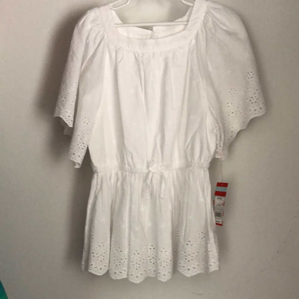Floaty White Top, Girls, size 7/8